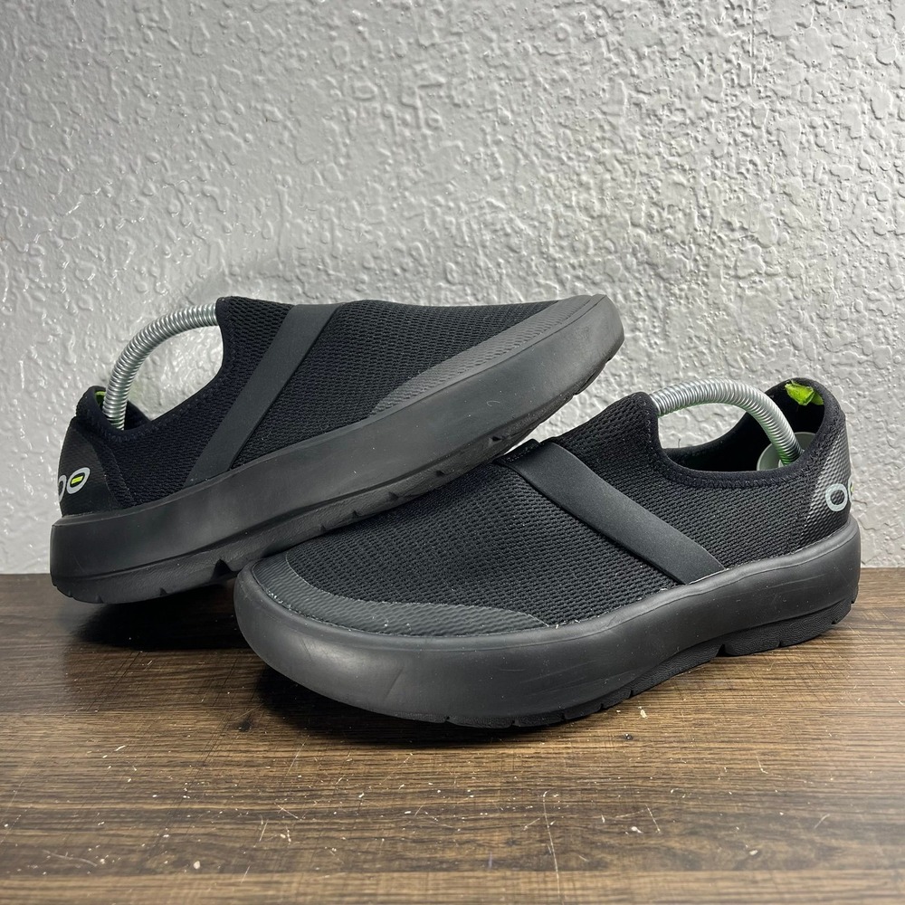 OOFOS OOmg Low Mesh Recovery Women's Black Shoes - Women's Size 9 - Picture 3 of 11